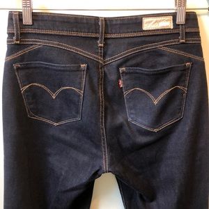 Levi Revel Dark Wash Jeans 28 W Demi Curve Skinny